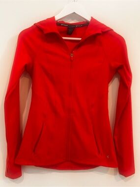 Spyder Women's Red Hooded Performance Softshell Jacket